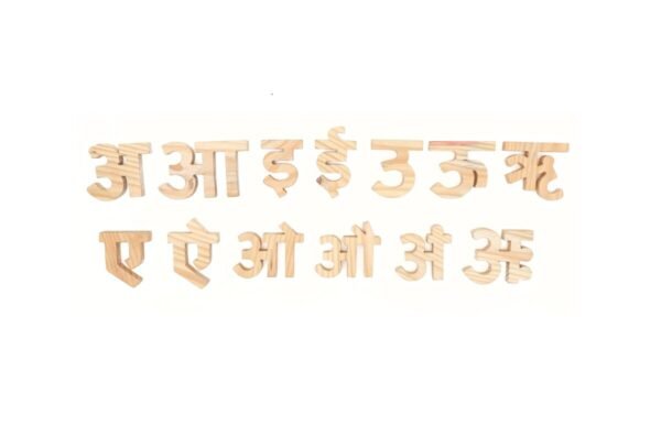 Wooden Hindi Alphabets