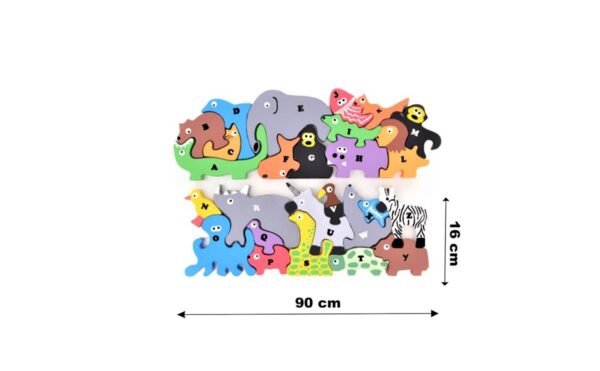 Jumbo Animal Alphabet Puzzle – Educational A to Z Learning Toy for Toddlers and Kids - Image 2