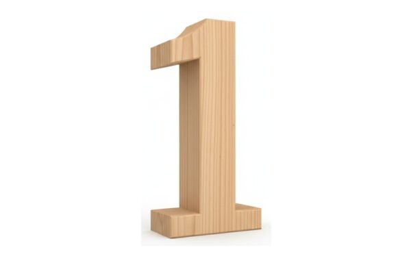 Wooden Numbers for Kids