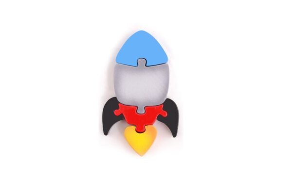 Rocket Puzzle for Kids – Educational STEM Toy for Toddlers and Preschoolers - Image 3
