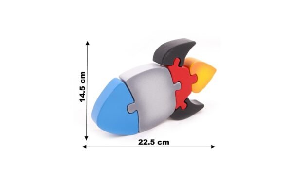 Rocket Puzzle for Kids – Educational STEM Toy for Toddlers and Preschoolers - Image 2