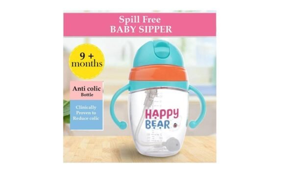 Sea Sipper Bottle for Kids – 320ml Portable Leak-Proof Sippy Cup with Straw, BPA-Free & Anti-Colic - Image 3