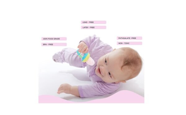 Baby Fruit Feeder Safe & Durable– Silicone fruit feeder for babies - Image 2