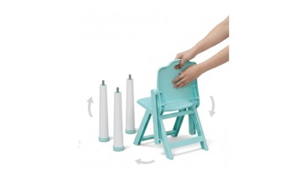 Kids Table and Folding Chair Set – Durable, Fun & Colorful (Pink & Blue) - Image 3