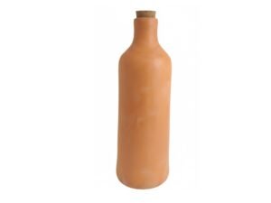 Clay water bottle with cork 1200ml
