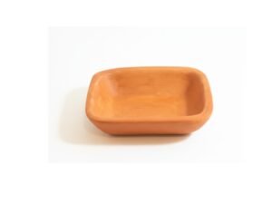 Rectangular clay serving tray