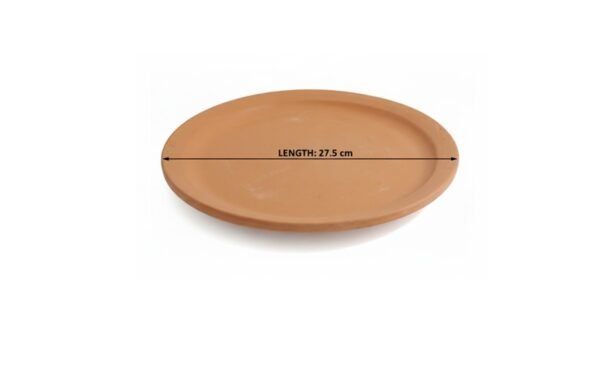Clay Dining Plate Sustainable Clay Dishware Rustic Eco Plate - Image 4