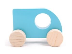Wooden Sky Blue Mini Sumo Car Toy for Kids