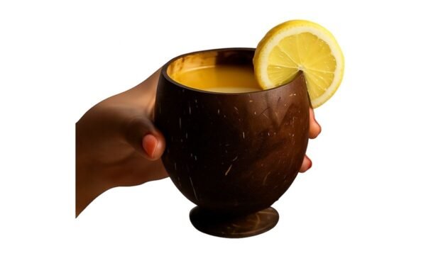 Handmade Coconut Juice Cup – Eco-Friendly, Reusable & Natural Coconut Shell Drinking Cup - Image 3