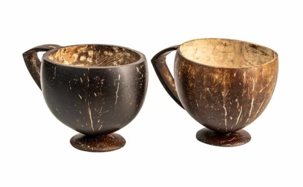 Handmade Coconut Shell Tea Cup – Eco-Friendly Natural Drinkware for Tea and Coffee - Image 3