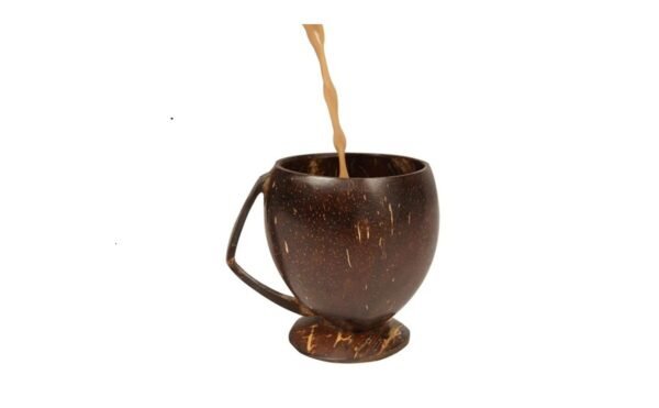 Handmade Coconut Shell Tea Cup – Eco-Friendly Natural Drinkware for Tea and Coffee - Image 4