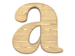 Wooden Lowercase Letters