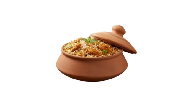 Natural Clay Biryani Serving Bowl