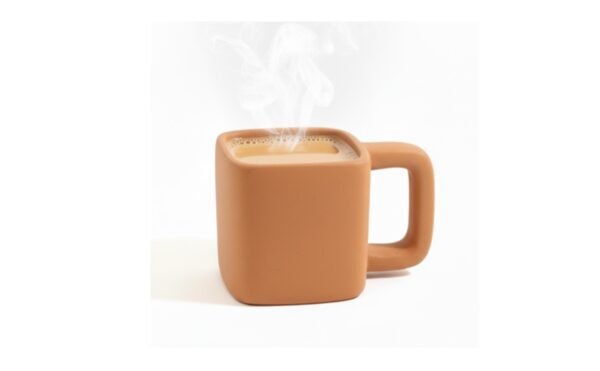Clay Tea Cup Square Modern Clay Tea Cup - Image 2